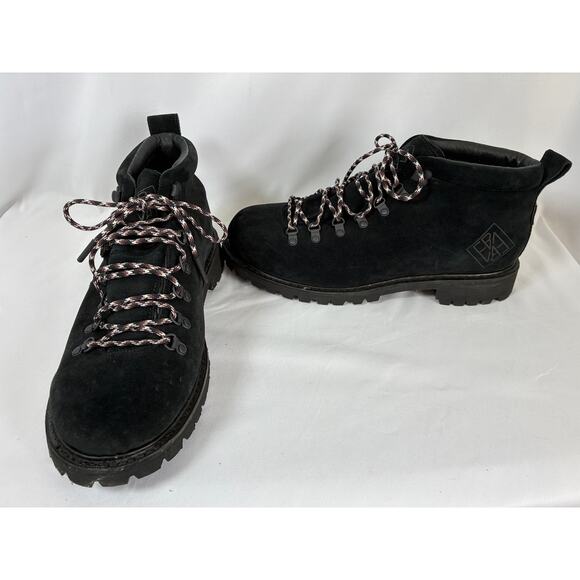 NWOB Eddie Bauer K-6 Boots Mens 14 Black Suede Waterproof Hiking Orig: $200 - Picture 1 of 8